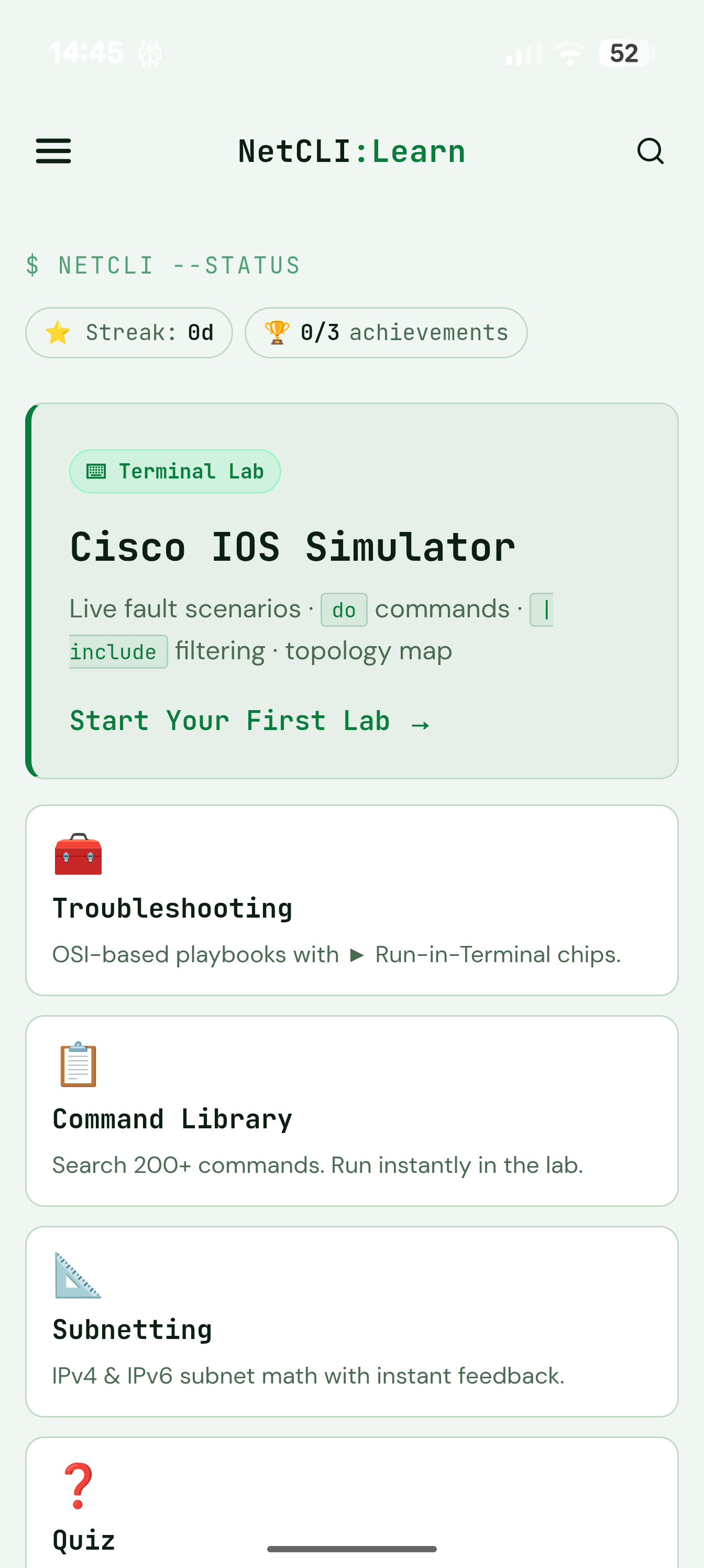 NetCLI app forhåndsvisning